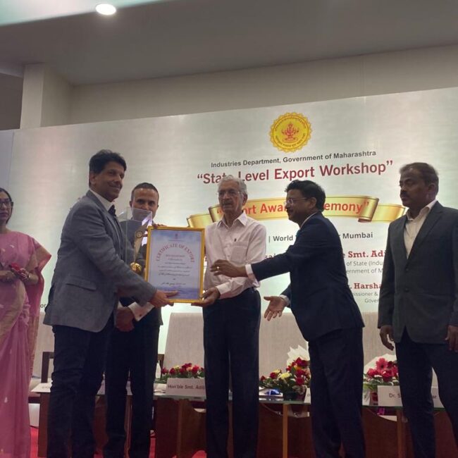 Maharashtra State Award (Industries Ministry) 2017-2018